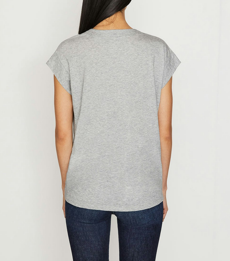 FRAME Le Mid Rise V-Neck Tee