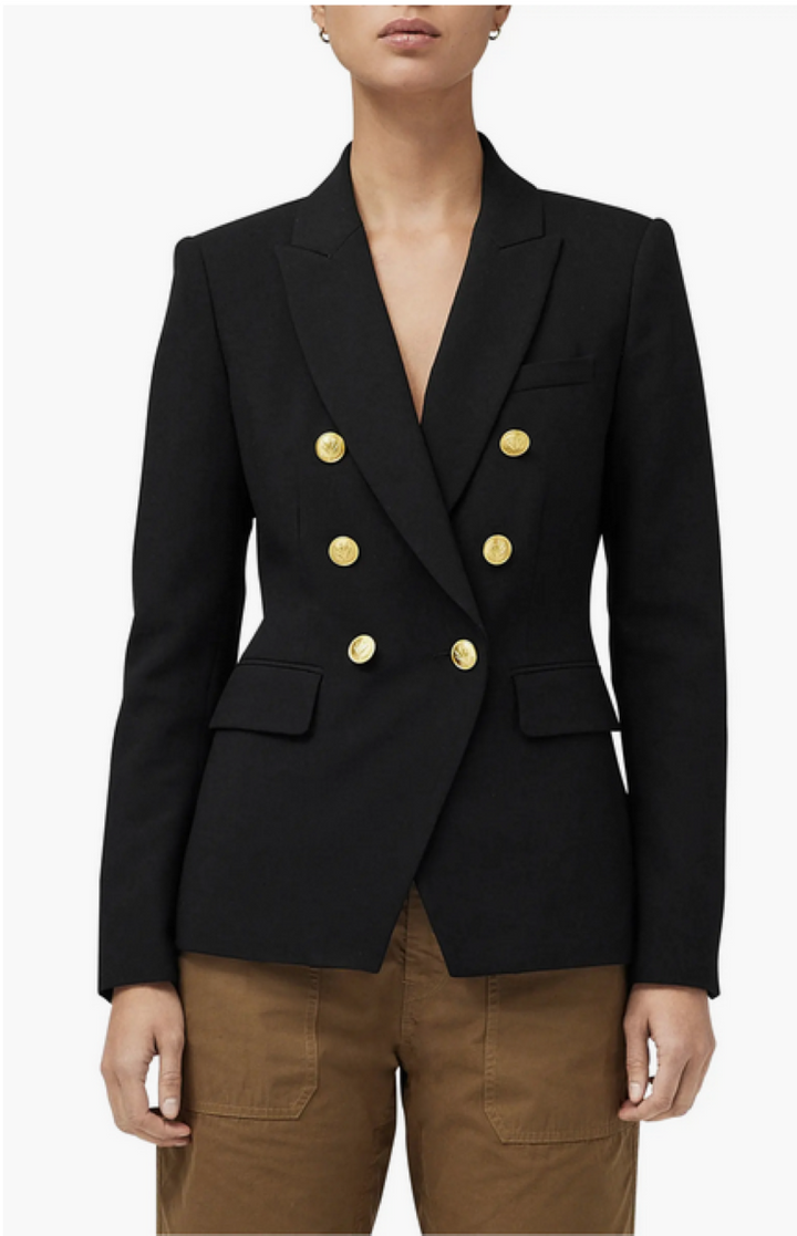 rag & bone Preston Double Breasted Crepe Blazer