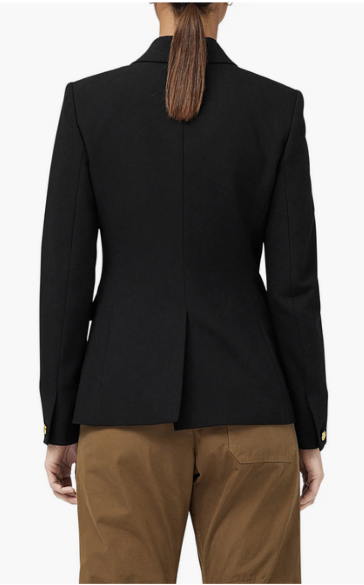rag & bone Preston Double Breasted Crepe Blazer