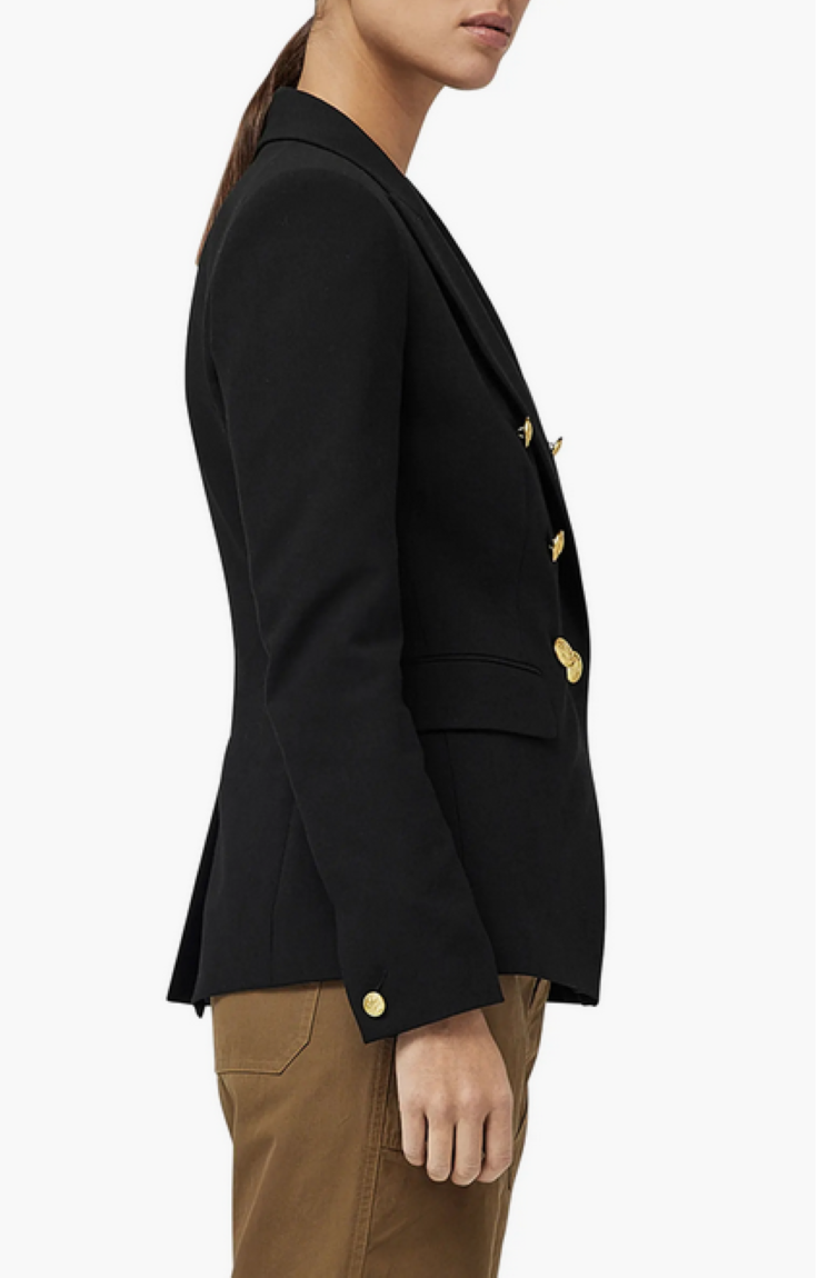 rag & bone Preston Double Breasted Crepe Blazer
