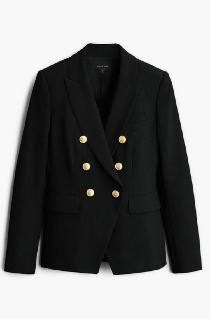 rag & bone Preston Double Breasted Crepe Blazer