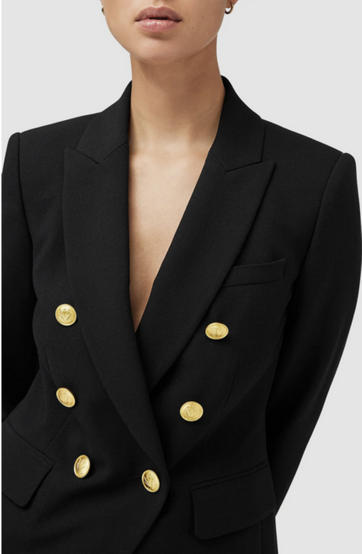rag & bone Preston Double Breasted Crepe Blazer