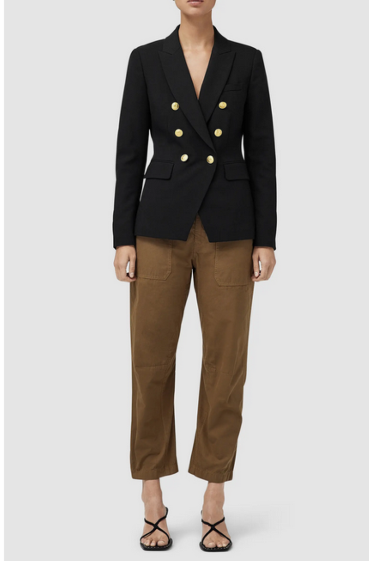 rag & bone Preston Double Breasted Crepe Blazer