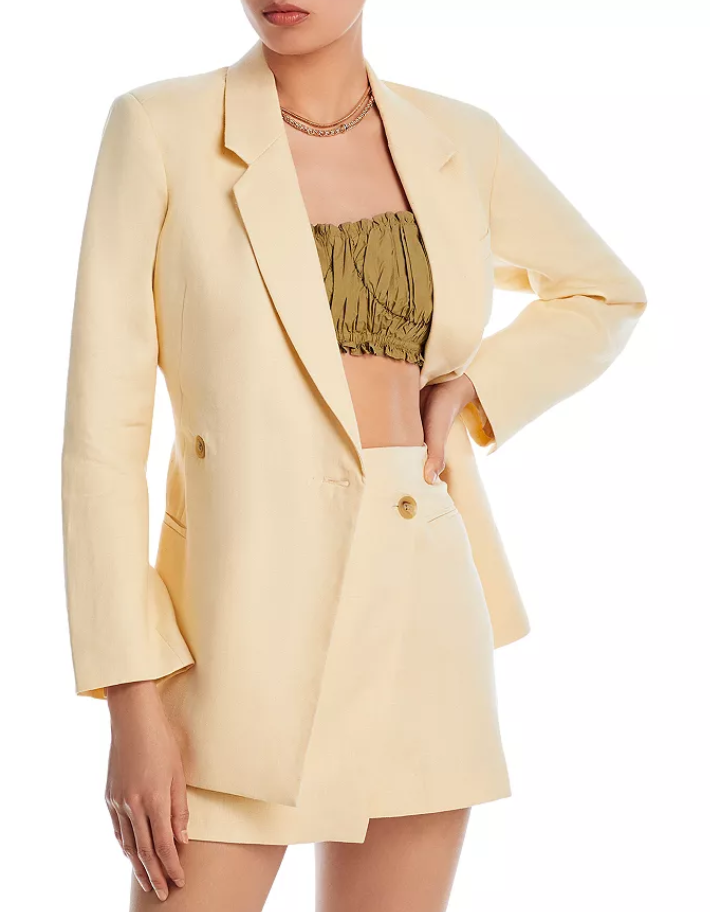 Anine Bing Kaia Linen Blazer