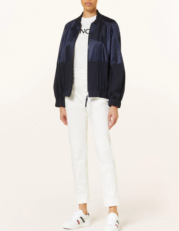 Moncler Gobie Mixed Media Bomber Jacket