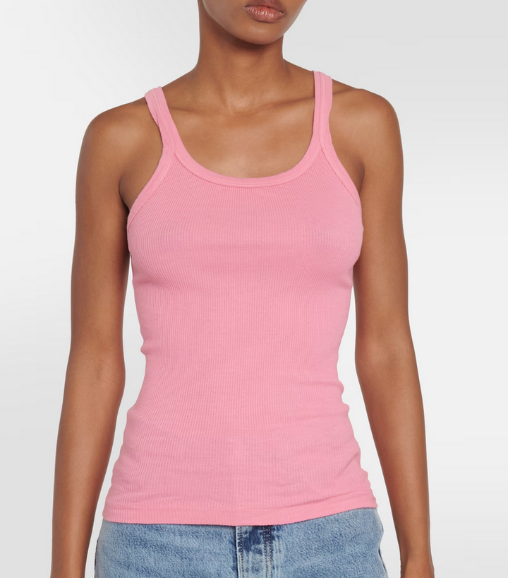 RE/DONE Ribbed Cotton Tank Top