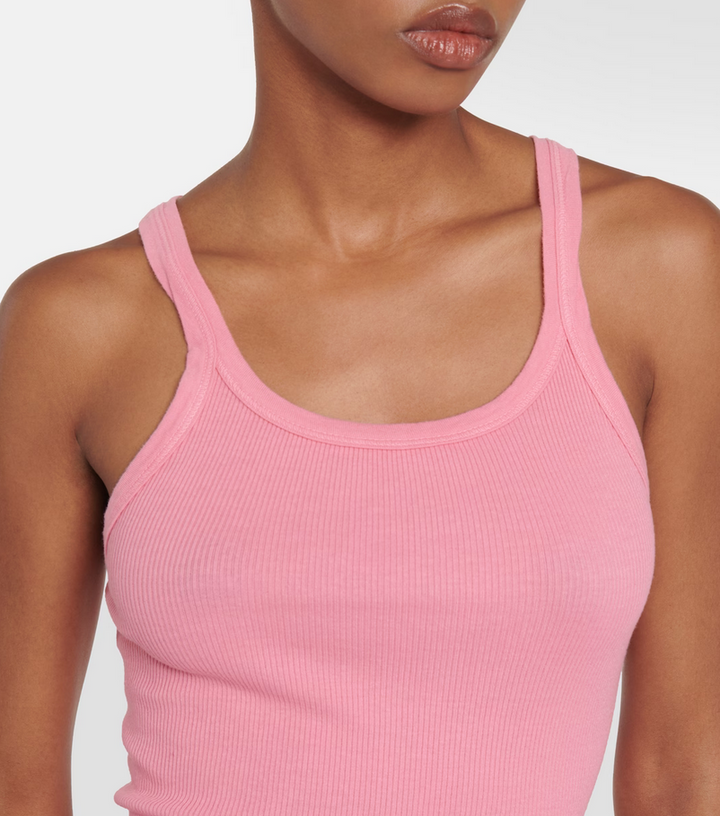 RE/DONE Ribbed Cotton Tank Top