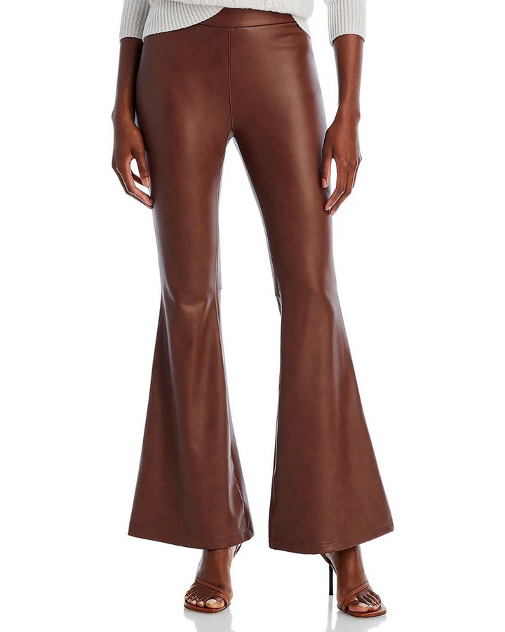 BAGATELLE.NYC Faux Leather Flare Leg Pants