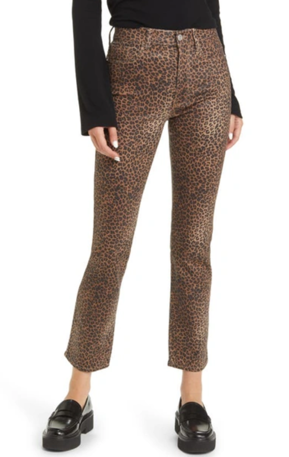 FRAME Le Crop Mini Coated Bootcut Jeans