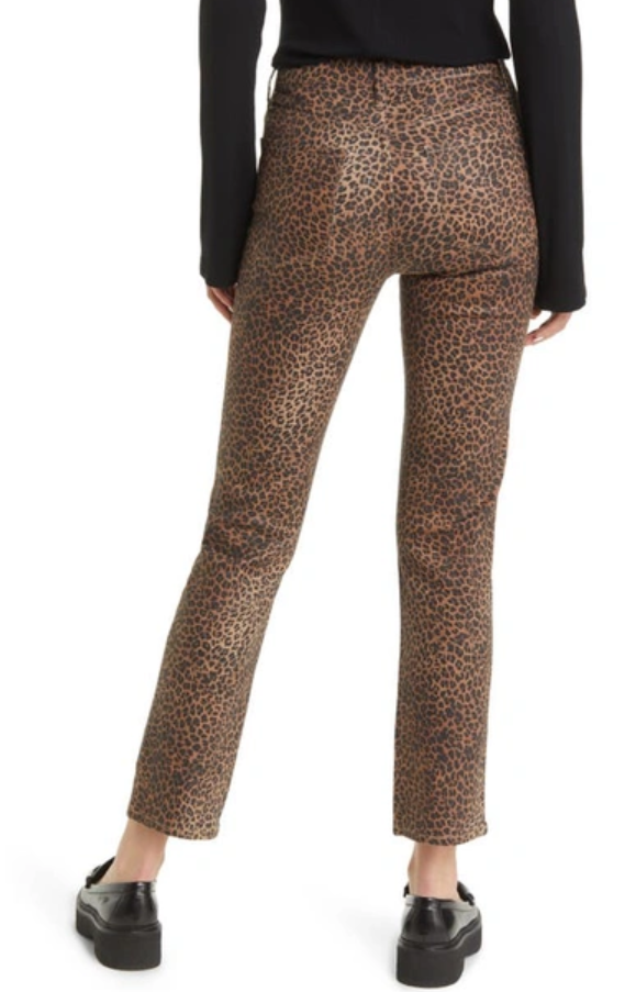 FRAME Le Crop Mini Coated Bootcut Jeans