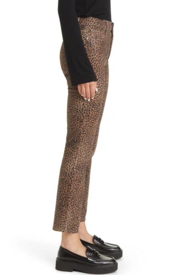 FRAME Le Crop Mini Coated Bootcut Jeans