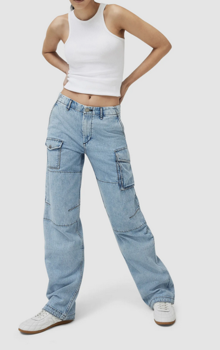 rag & bone Nora High Rise Wide Leg Cargo Jeans