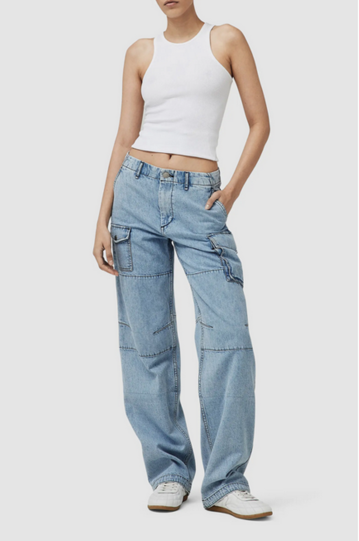 rag & bone Nora High Rise Wide Leg Cargo Jeans