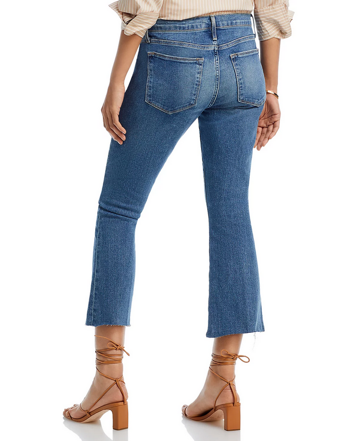 FRAME Le High Rise Crop Flare Jeans