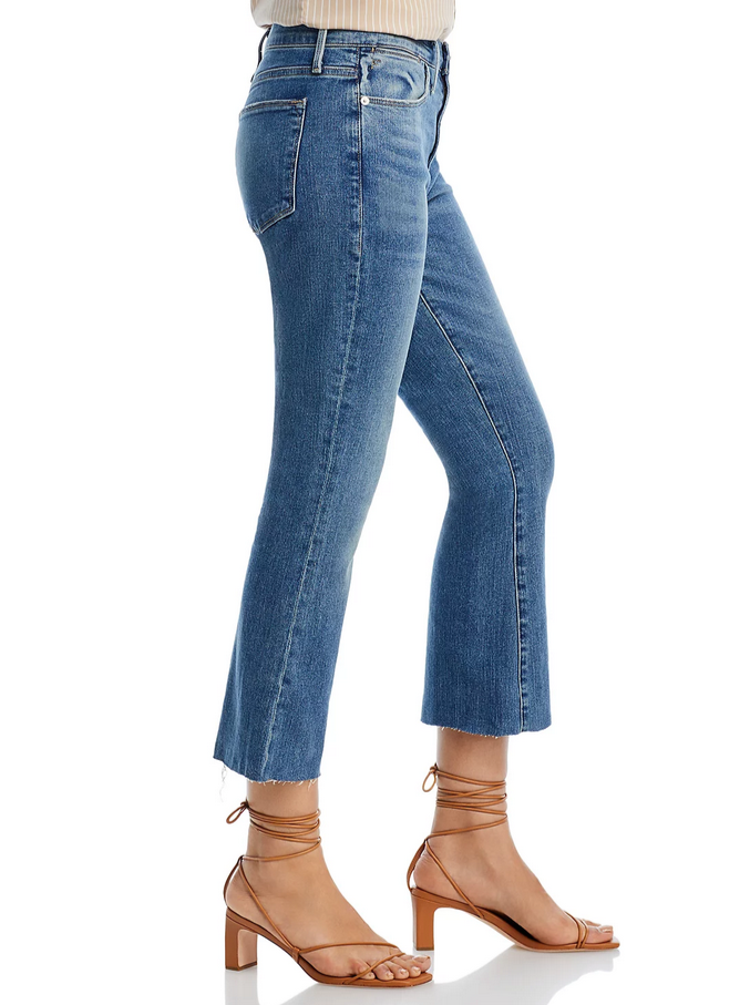 FRAME Le High Rise Crop Flare Jeans