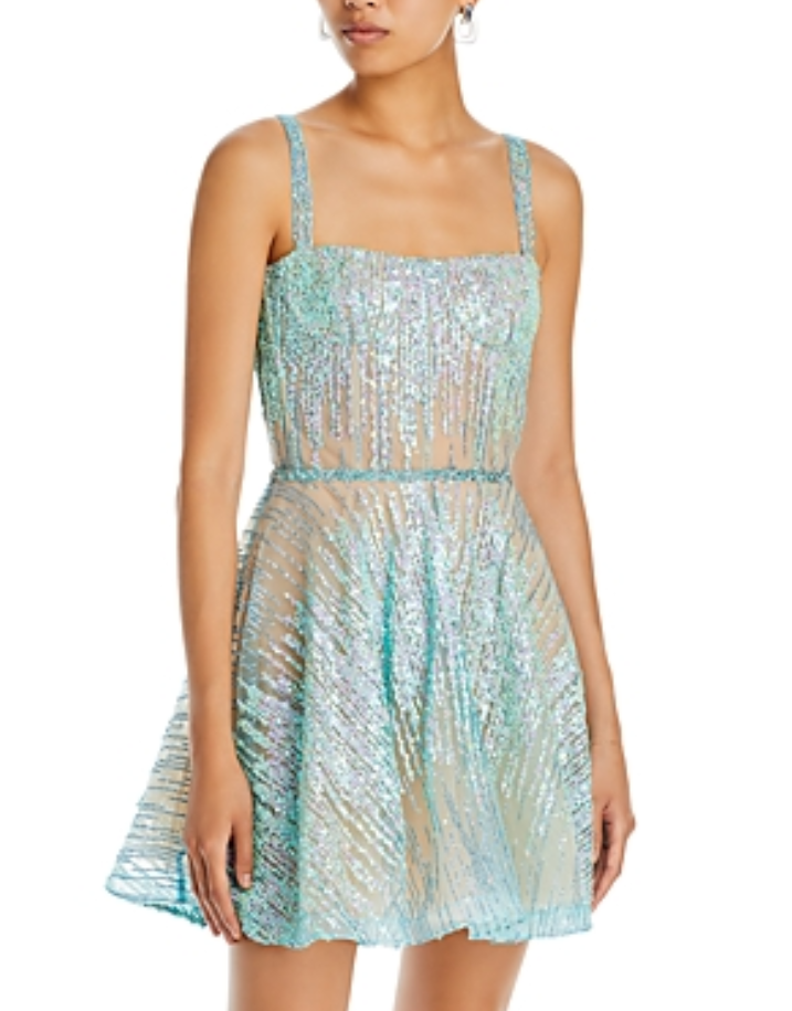 BRONX AND BANCO Mademoiselle Sequined Dress