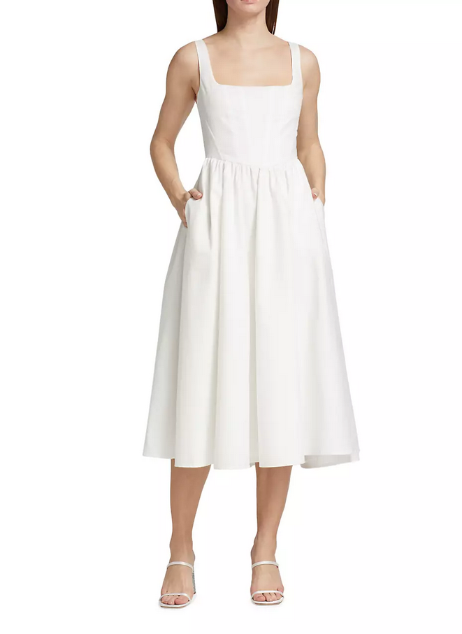 blouson midi dress wayf WAYF Corset Midi Dress – DGFOutlet