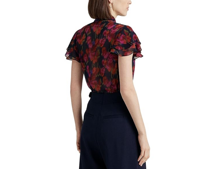LAUREN Ralph Lauren Velayja Short Sleeve Blouse