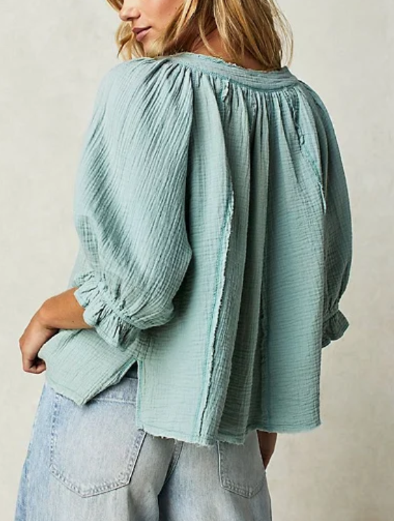 Free People Lucy Solid Swing Top