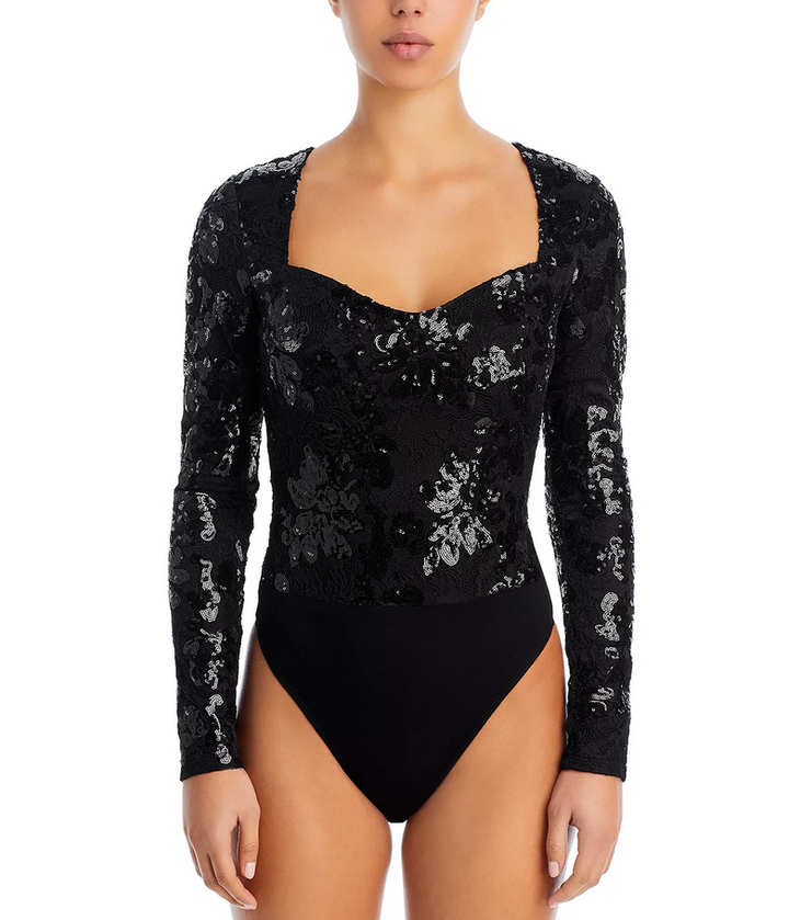 FORE Sequin Lace Bodysuit