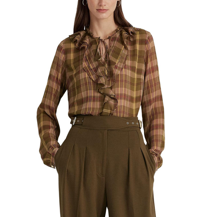 LAUREN Ralph Lauren Yunstan Long Sleeve Blouse