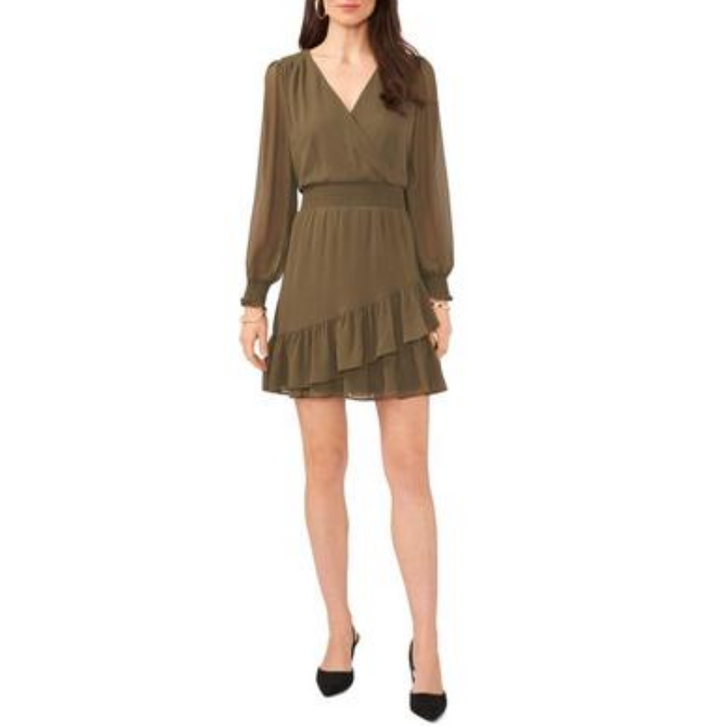 VINCE CAMUTO Faux Wrap Dress