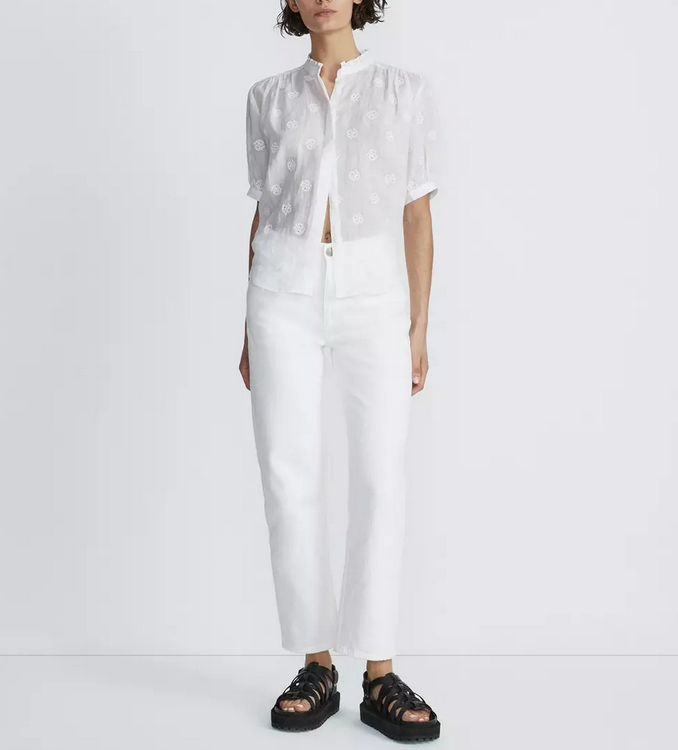 rag & bone Jordan Embroidered Blouse