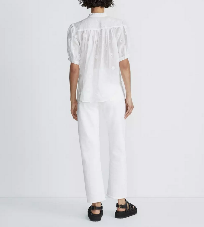 rag & bone Jordan Embroidered Blouse