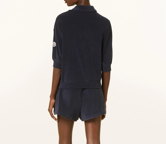 MONCLER Terry cloth polo shirt
