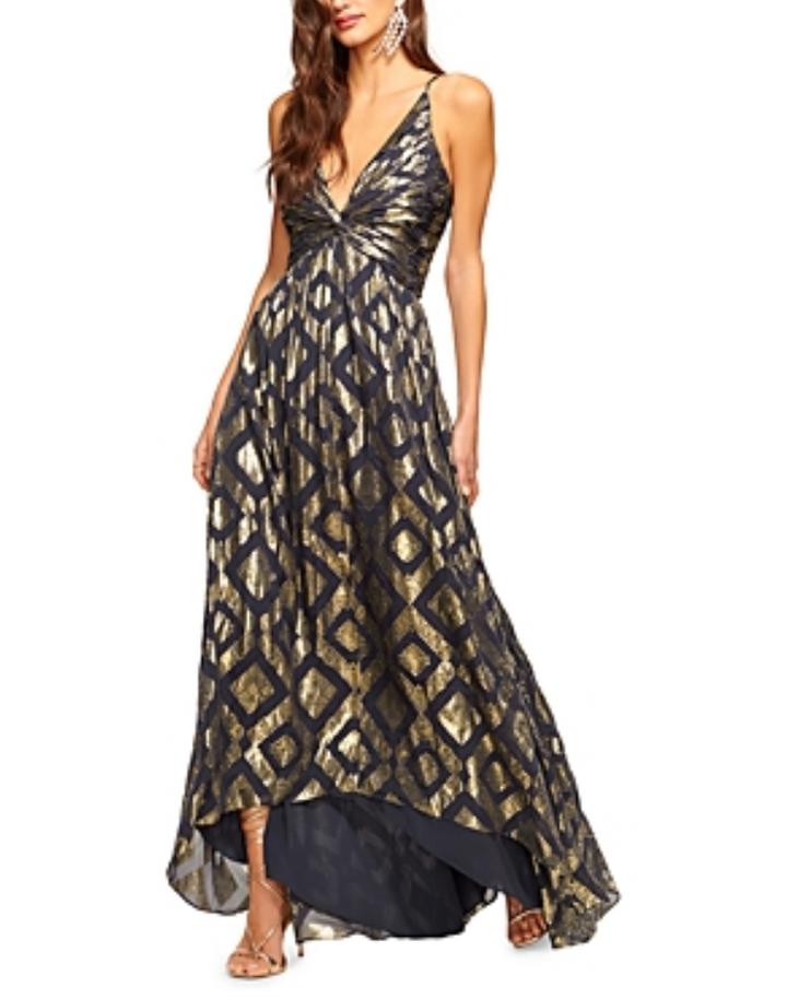 Ramy Brook Toby V Neck Gown