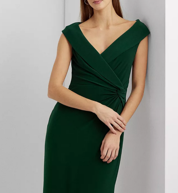 LAUREN RALPH LAUREN Jersey Column Gown