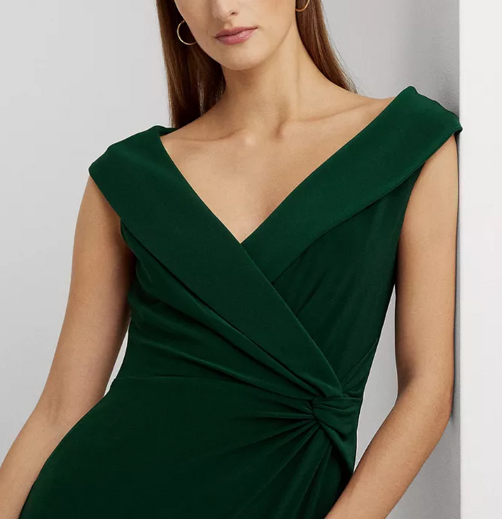 LAUREN RALPH LAUREN Jersey Column Gown