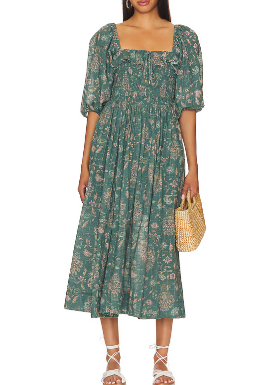 Free People Oasis Printed Midi Dress