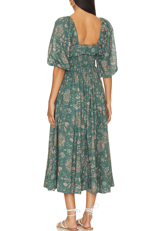 Free People Oasis Printed Midi Dress