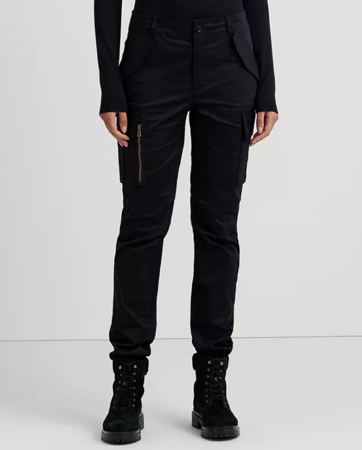 LAUREN RALPH LAUREN Cotton Sateen Cargo Pant