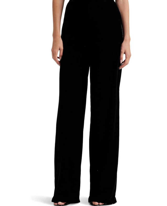 LAUREN RALPH LAUREN Velvet Wide-Leg Pants
