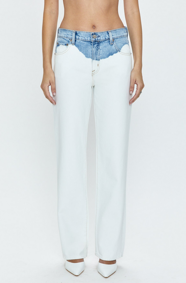 PISTOLA Bobbie Mid Rise Loose Straight Jeans