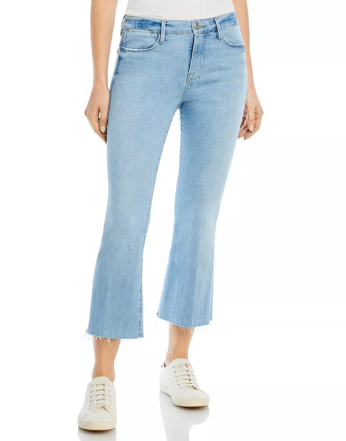 FRAME Le High Rise Crop Flare Jeans