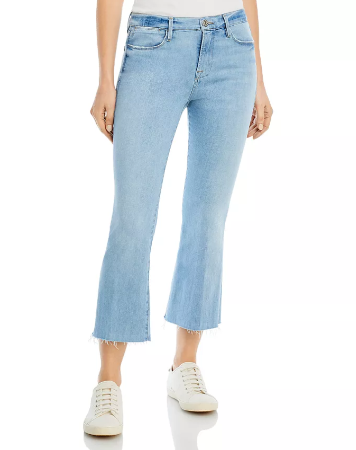 FRAME Le High Rise Crop Flare Jeans