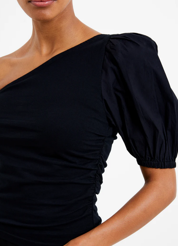 FRENCH CONNECTION Rosanna Puff Sleeve One Shoulder Top