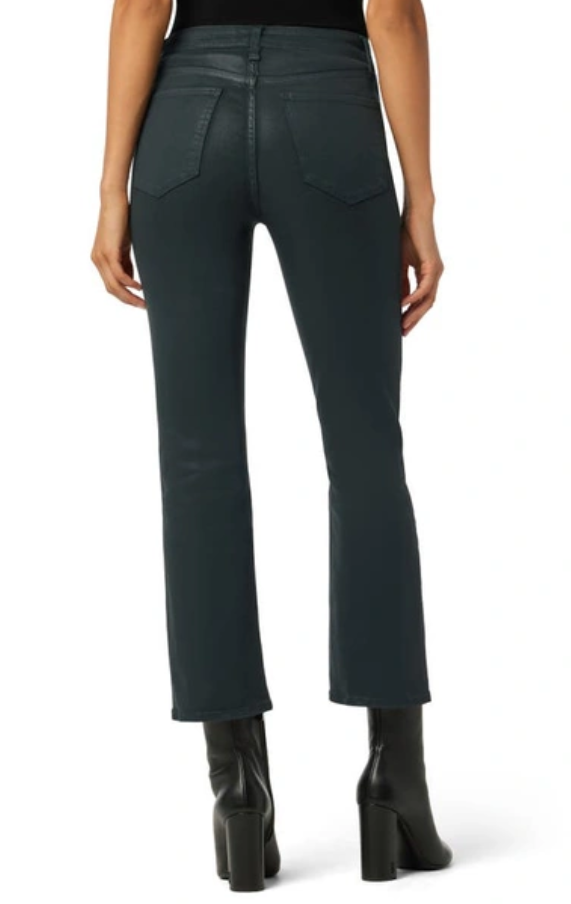 Joe's Jeans The Callie Coated High Rise Cropped Bootcut Jeans