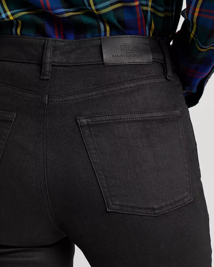 LAUREN RALPH LAUREN Coated High-Rise Skinny Ankle Jeans