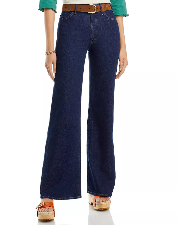 MOTHER The Hustler Roller Bonafi High Rise Wide Leg Jeans