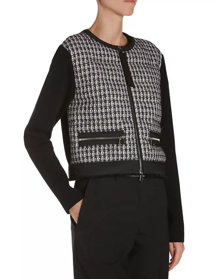 Moncler Zip Up Cardigan Sweater