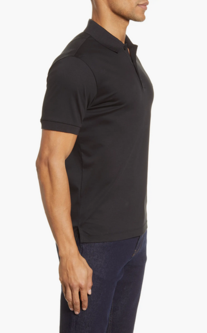 rag & bone MEN Interlock Heathered Polo Shirt