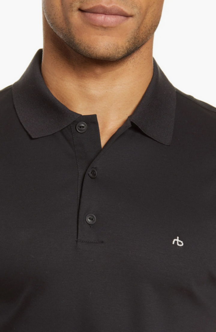 rag & bone MEN Interlock Heathered Polo Shirt
