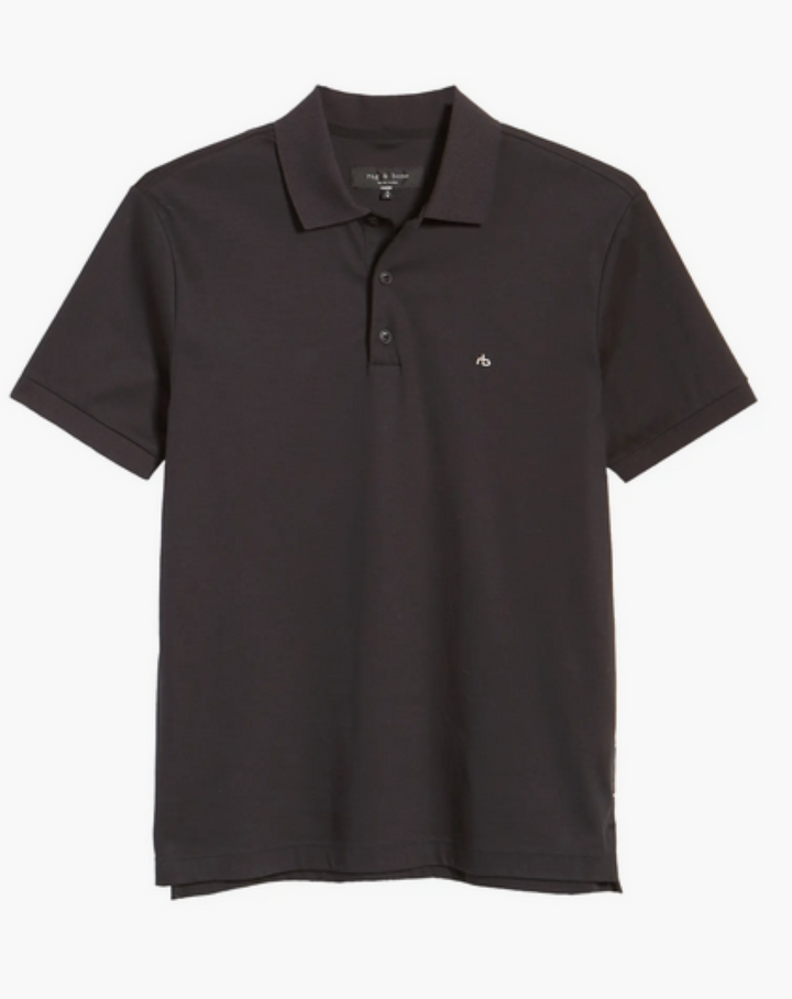 rag & bone MEN Interlock Heathered Polo Shirt