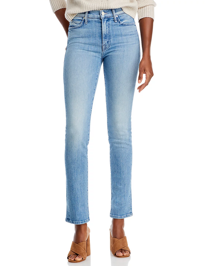 MOTHER The Rascal High Rise Slim Jeans