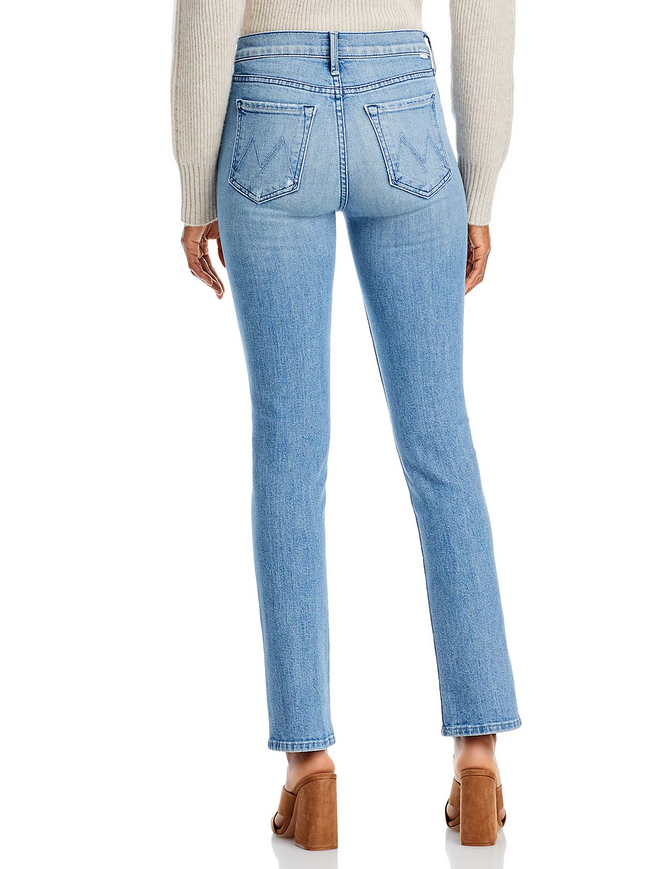MOTHER The Rascal High Rise Slim Jeans