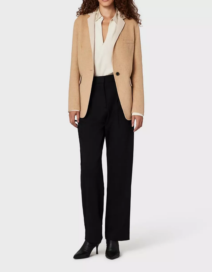 RAG & BONE Margot Single Breasted Virgin Wool Blend Blazer